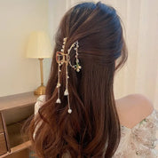Kwan Yin Imitation Pearl Flower Decor Charm Hair Claws Claw Clip Hair Accessory
