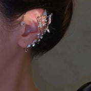 Elvish Butterfly Zircon Crystal Ear Cuff