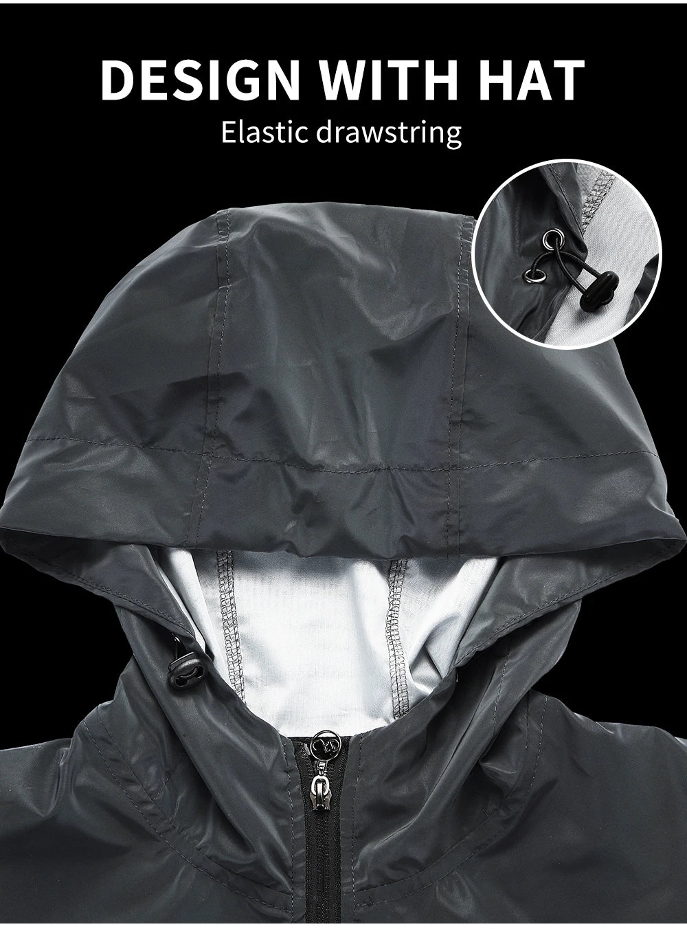 Low Key Holographic Reflective Water Resistant Motorcycle Windbreaker Jacket
