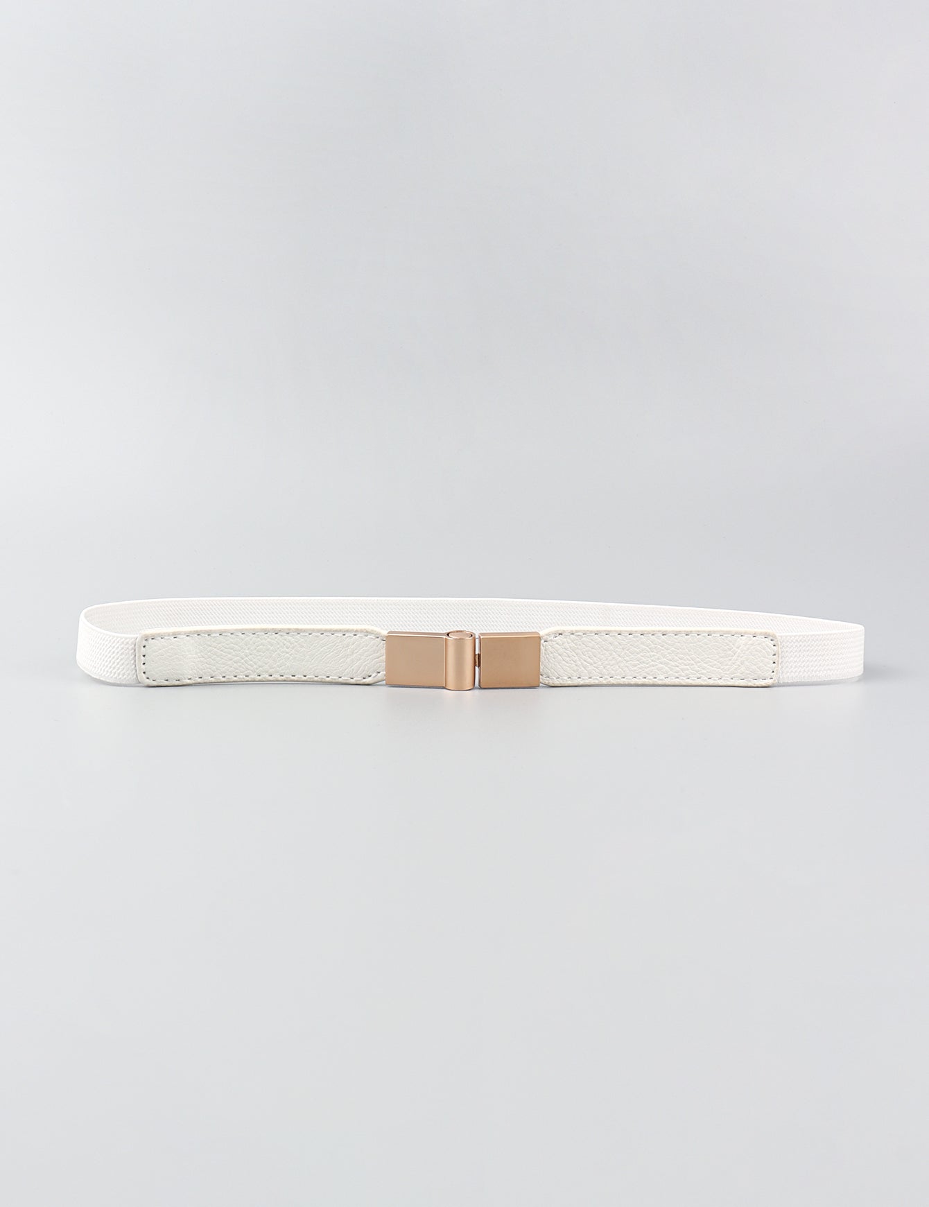 Less is More Faux Leather Stretch Skinny Belt