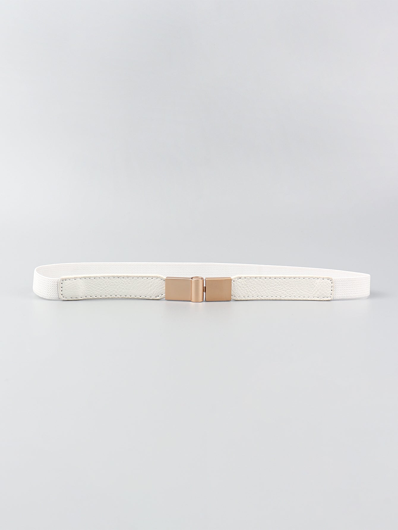 Less is More Faux Leather Stretch Skinny Belt