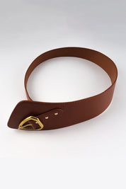 Asymmetrical Faux Leather Belt