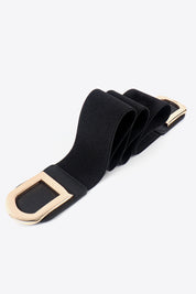 Double D Buckle Faux Leather Belt