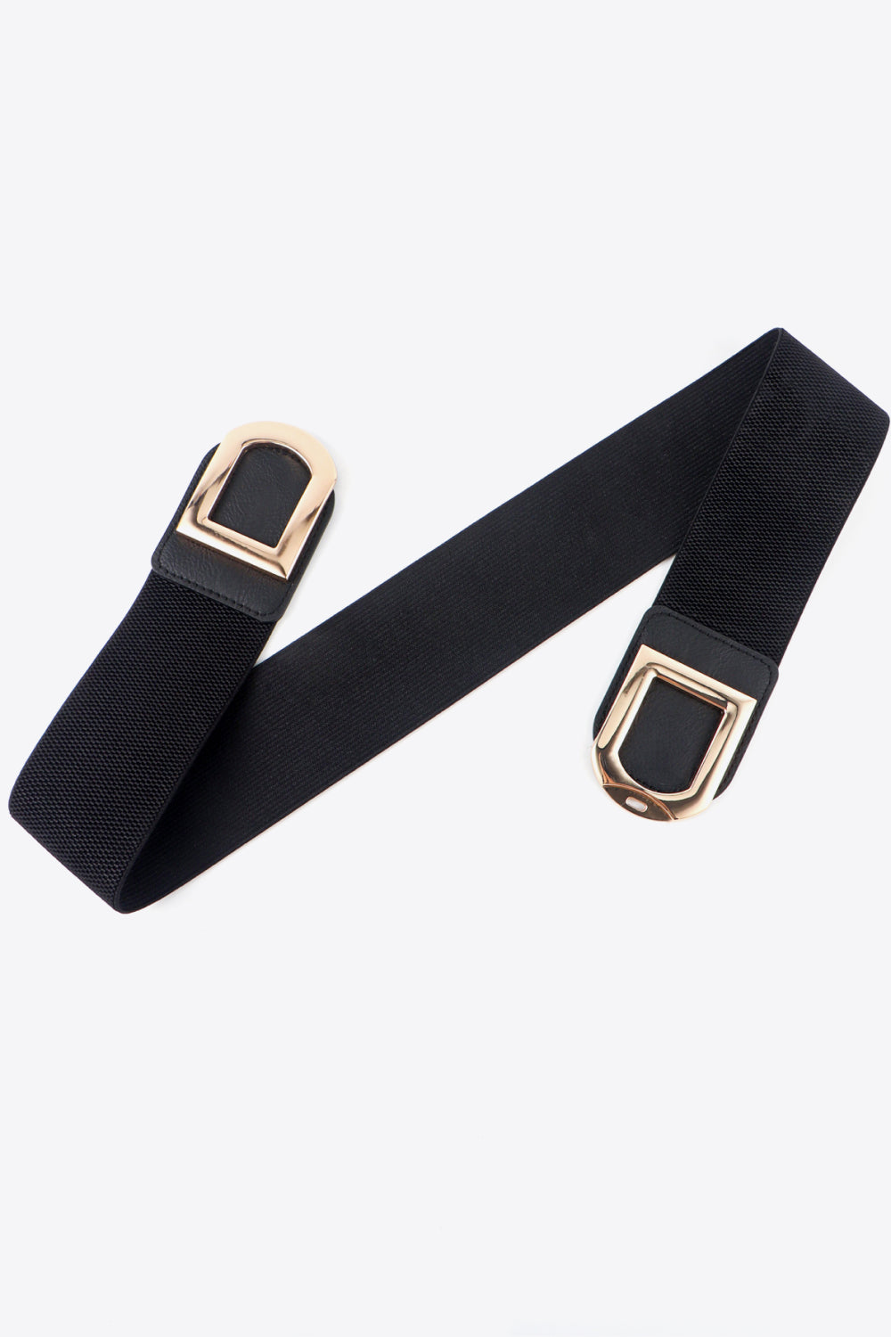 Double D Buckle Faux Leather Belt