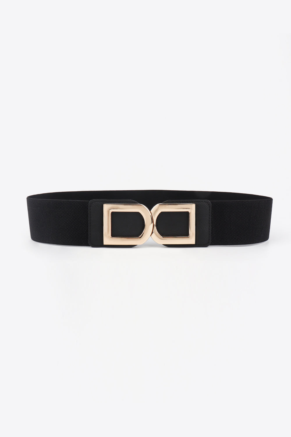 Double D Buckle Faux Leather Belt