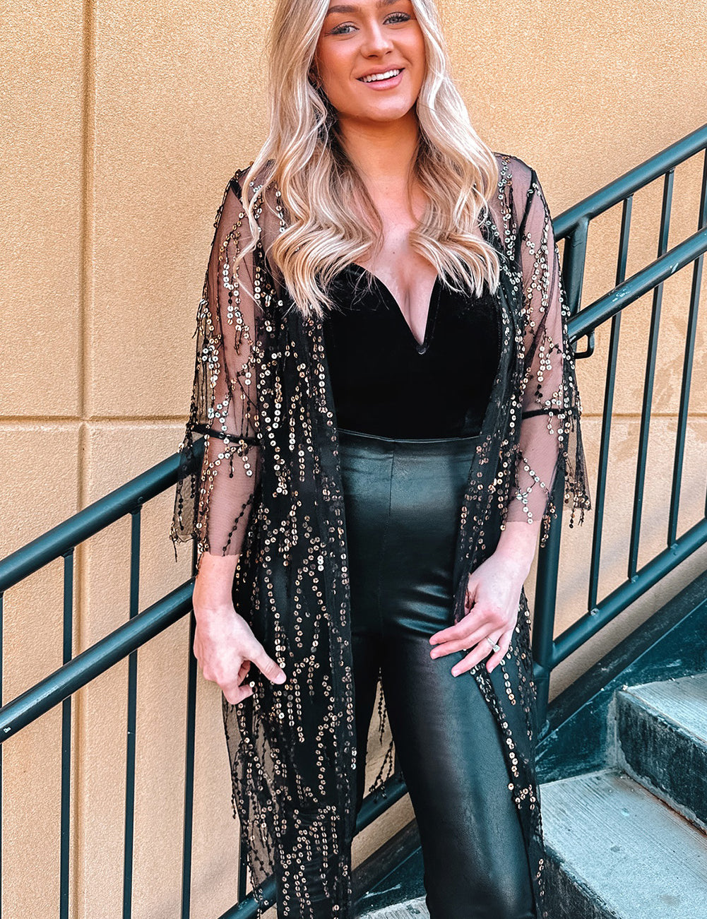 Dazzle Sequin Sheer Cardigan