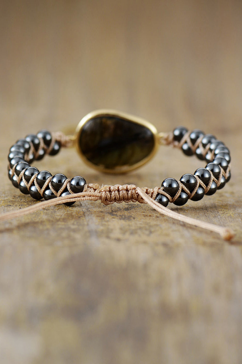 Intuition Enhancer Natural Labradorite & Hematite Bracelet