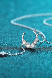 Make a Wish Star & Moon Moissanite Necklace