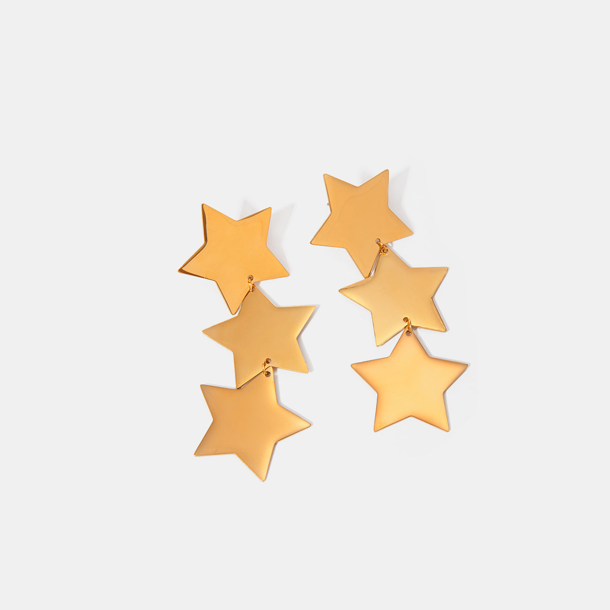 18K Gold-Plated Star Earrings