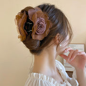 Ethereal Bloom Rosette Claw Clip