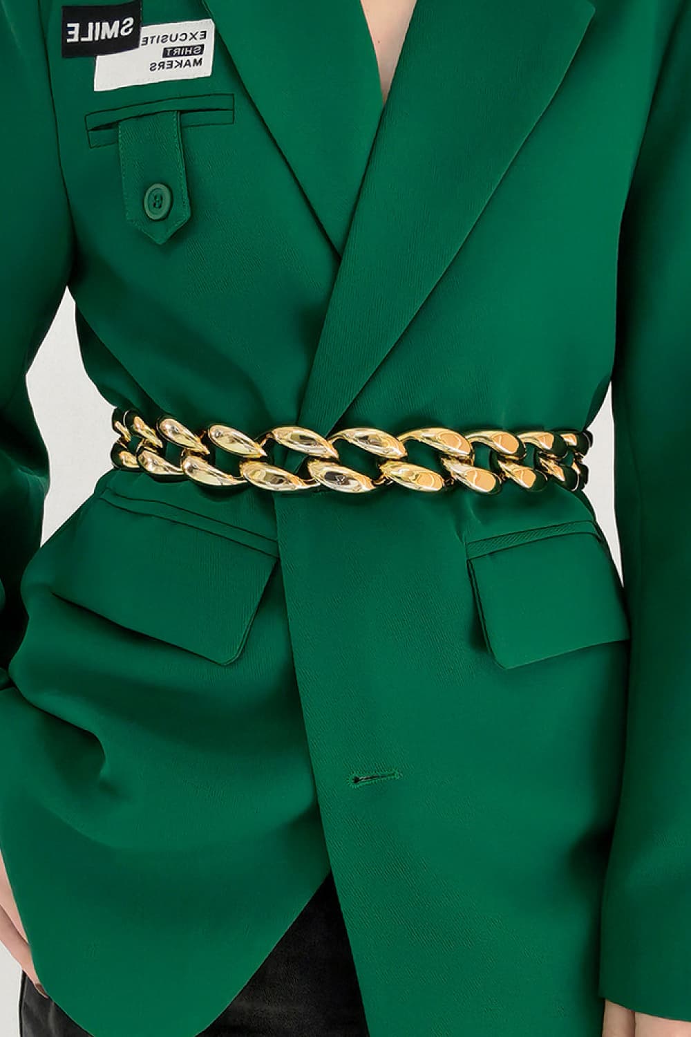 Jetset Lightweight Acrylic Chain Belt
