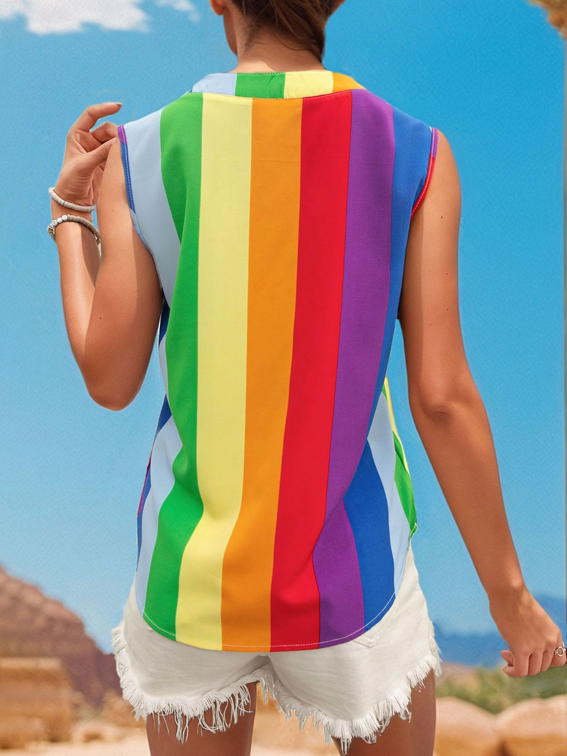 Catch the Rainbow Sleeveless Top