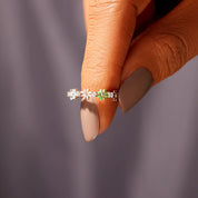 Flower Power 925 Sterling Silver Zircon Ring