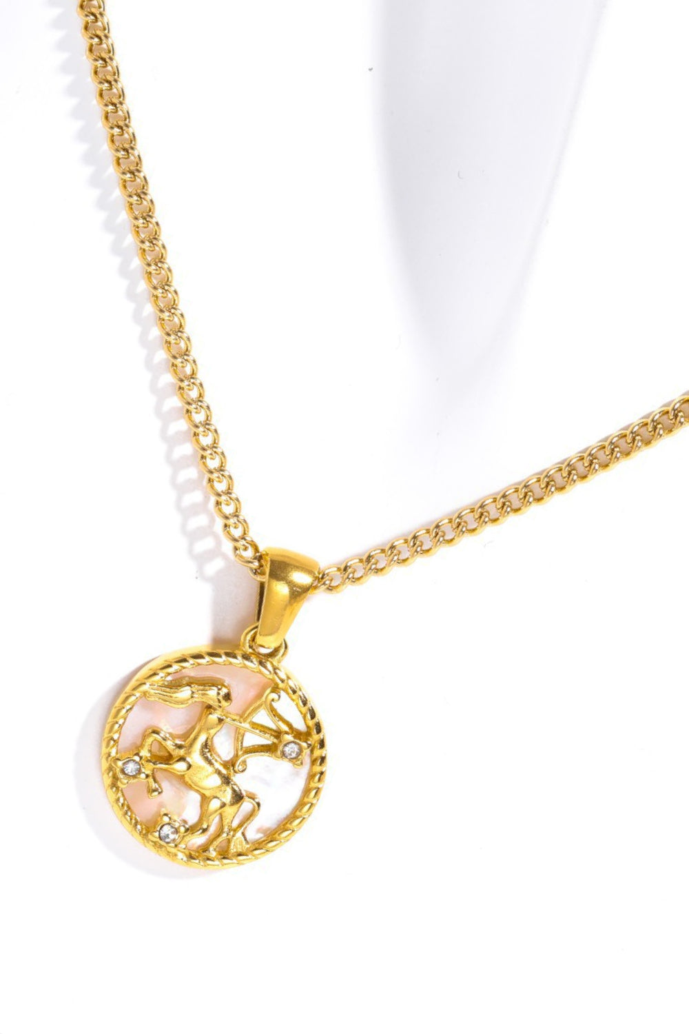 Zodiac Constellation 18K Gold-Plated Pendant Necklace
