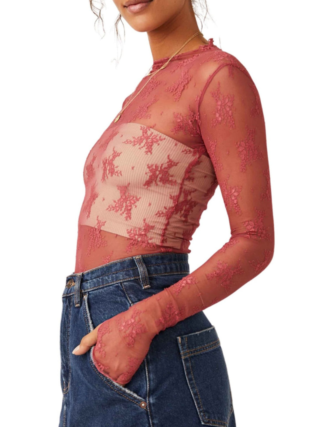 Tribecca Mock Neck Blouse