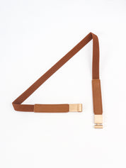Less is More Faux Leather Stretch Skinny Belt