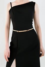 Slimline Stretch Metal Skinny Belt