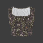 TK Exclusive Printed Square Neck Crop Tank Top | Twilight Kisses