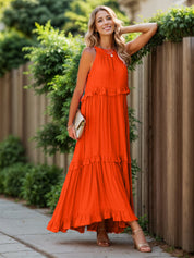 Stevie Tiered Maxi Dress with Pockets