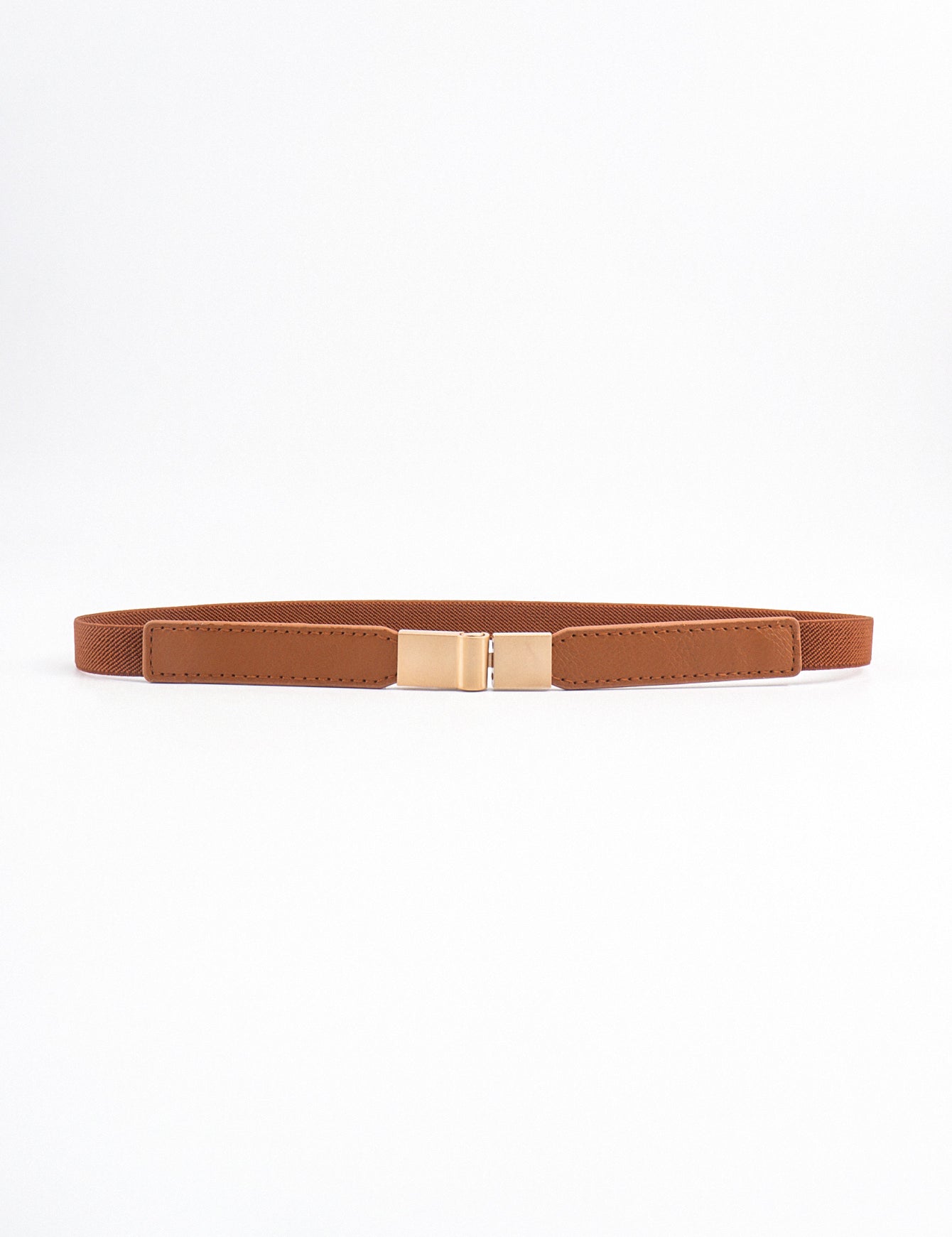 Less is More Faux Leather Stretch Skinny Belt