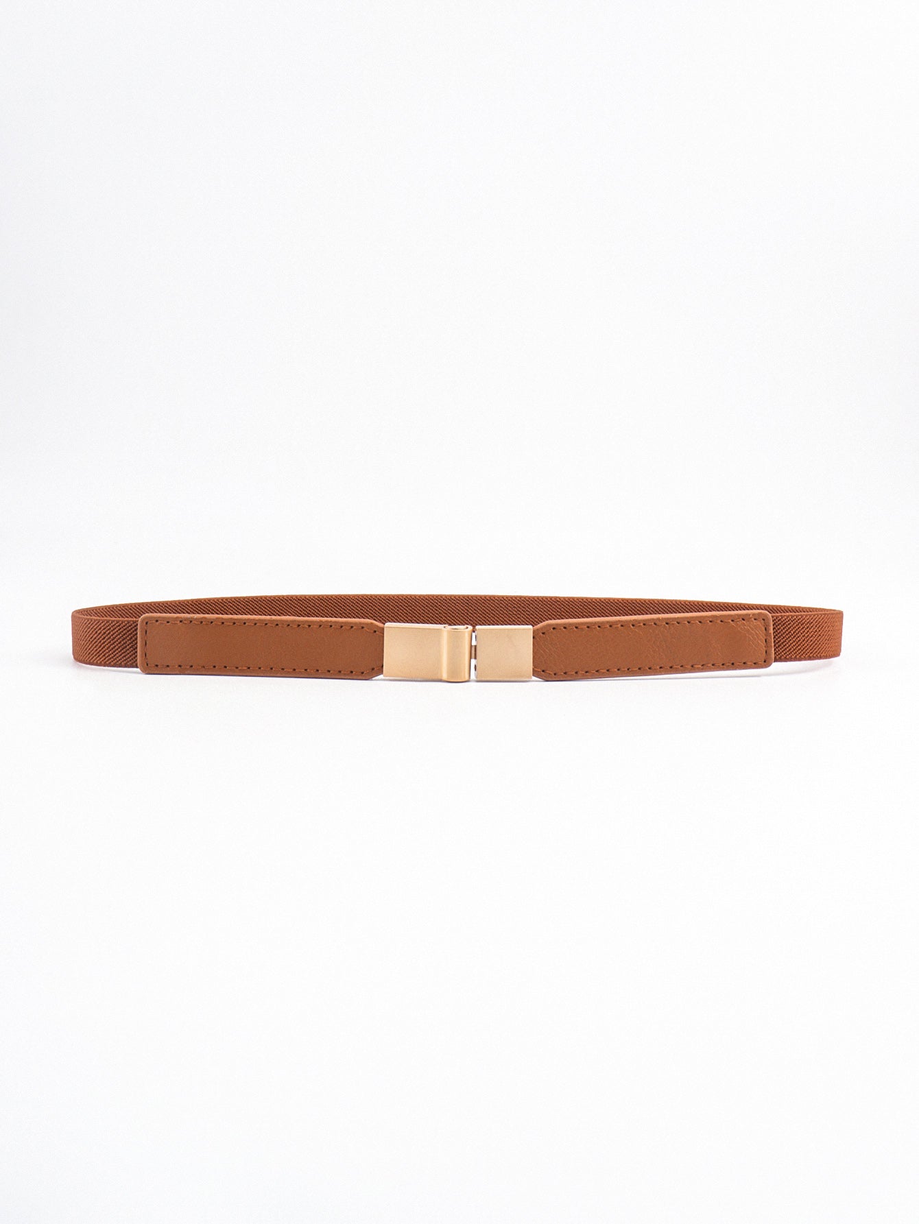 Less is More Faux Leather Stretch Skinny Belt