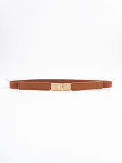 Less is More Faux Leather Stretch Skinny Belt