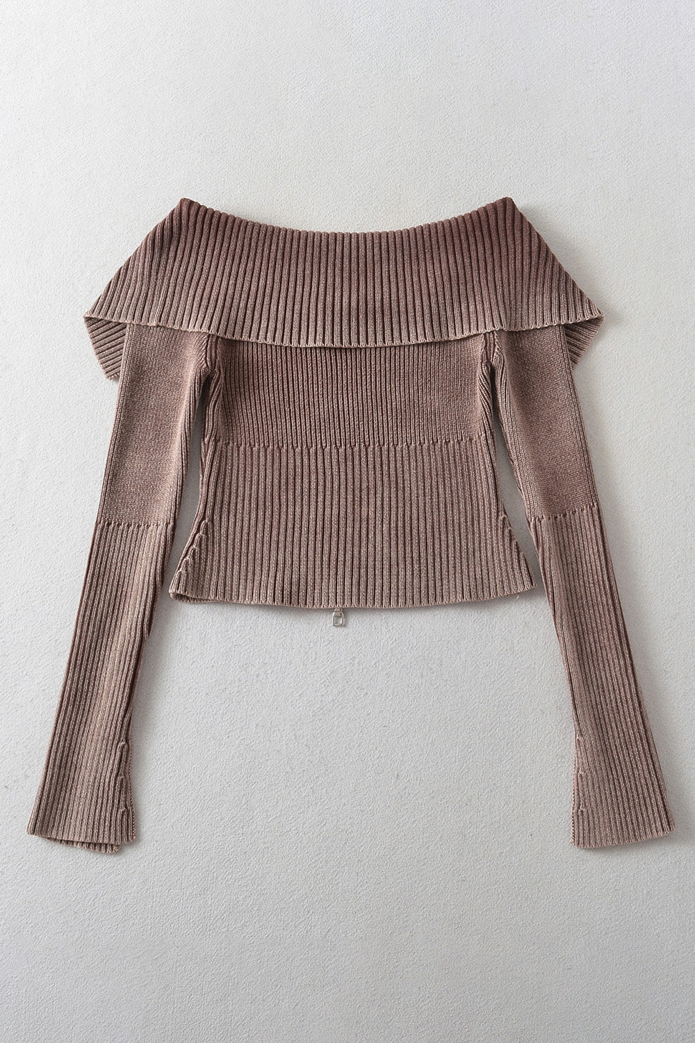 Show Off Dual Zip Distressed Cardigan