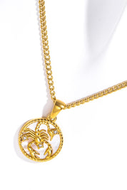 Zodiac Constellation 18K Gold-Plated Pendant Necklace