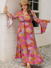 Newport Flared Sleeve Maxi Dress