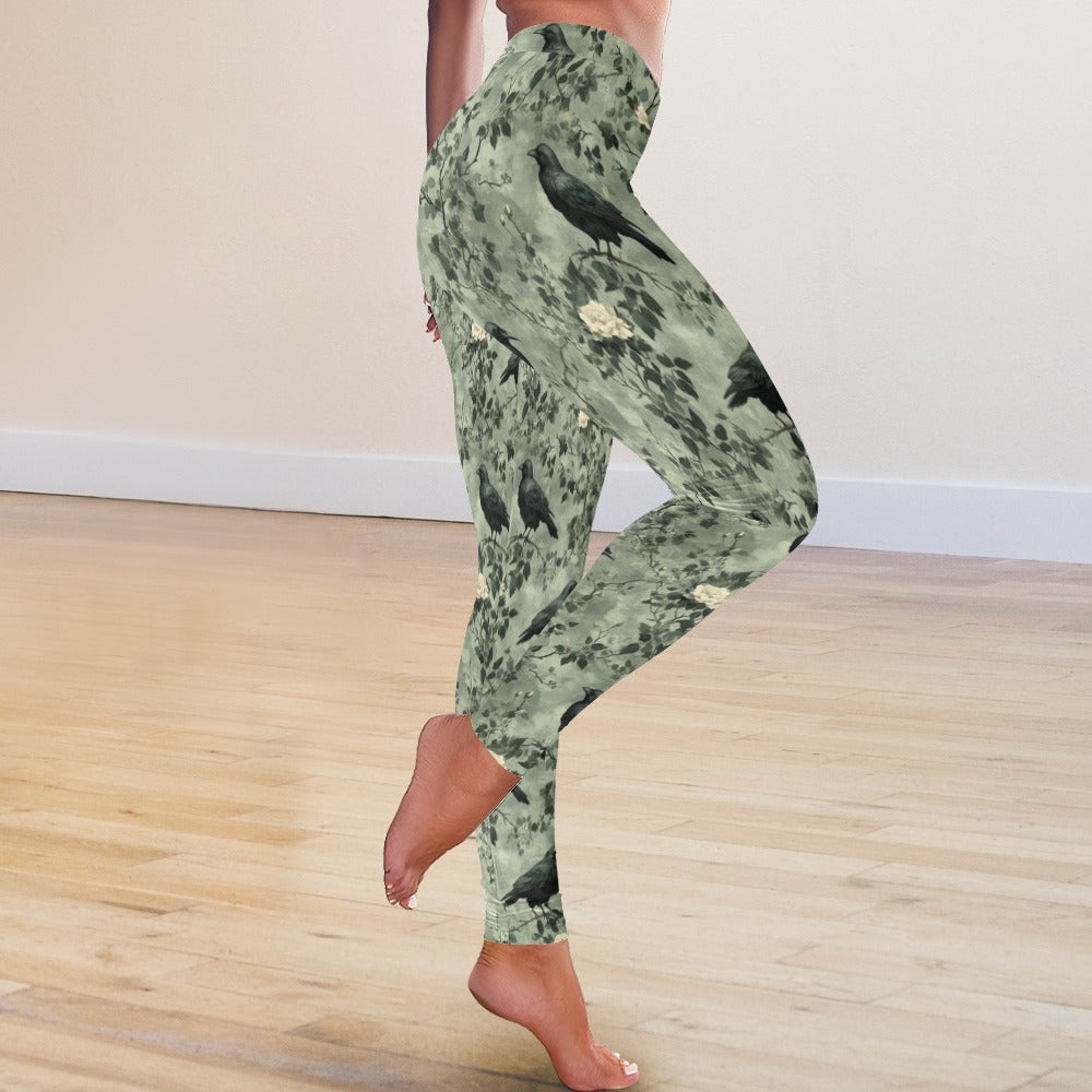 Crows Roses TK Exclusive Seamless Leggings | Twilight Kisses
