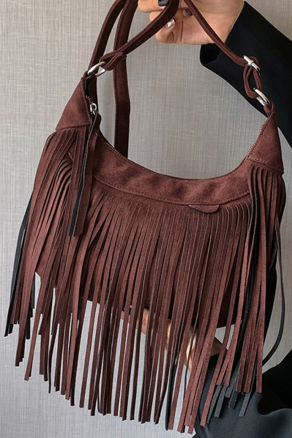 Sheryl Suede Shoulder Bag