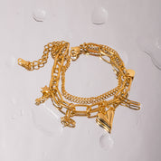 Unchained Hearts Charm Bracelet
