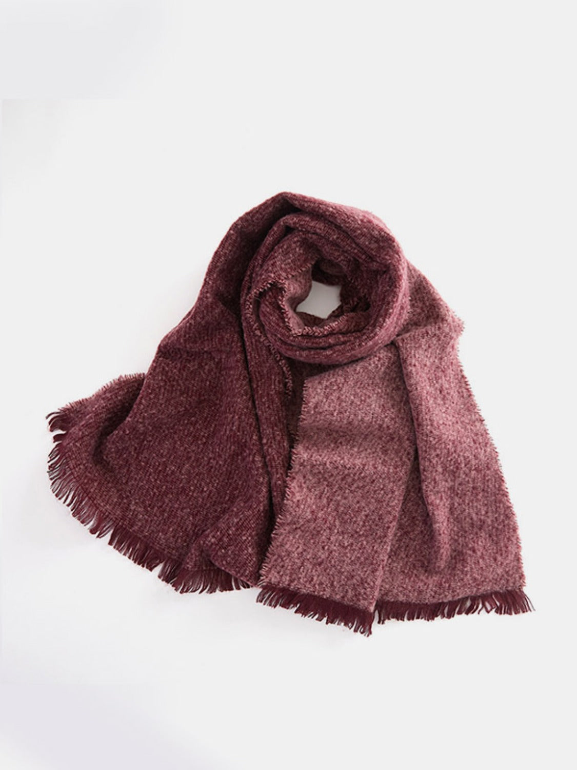 Heathered Raw Hem Scarf