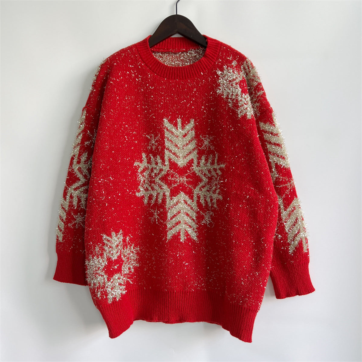 Yulia Oversized Snowflake Sweater