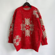 Yulia Oversized Snowflake Sweater
