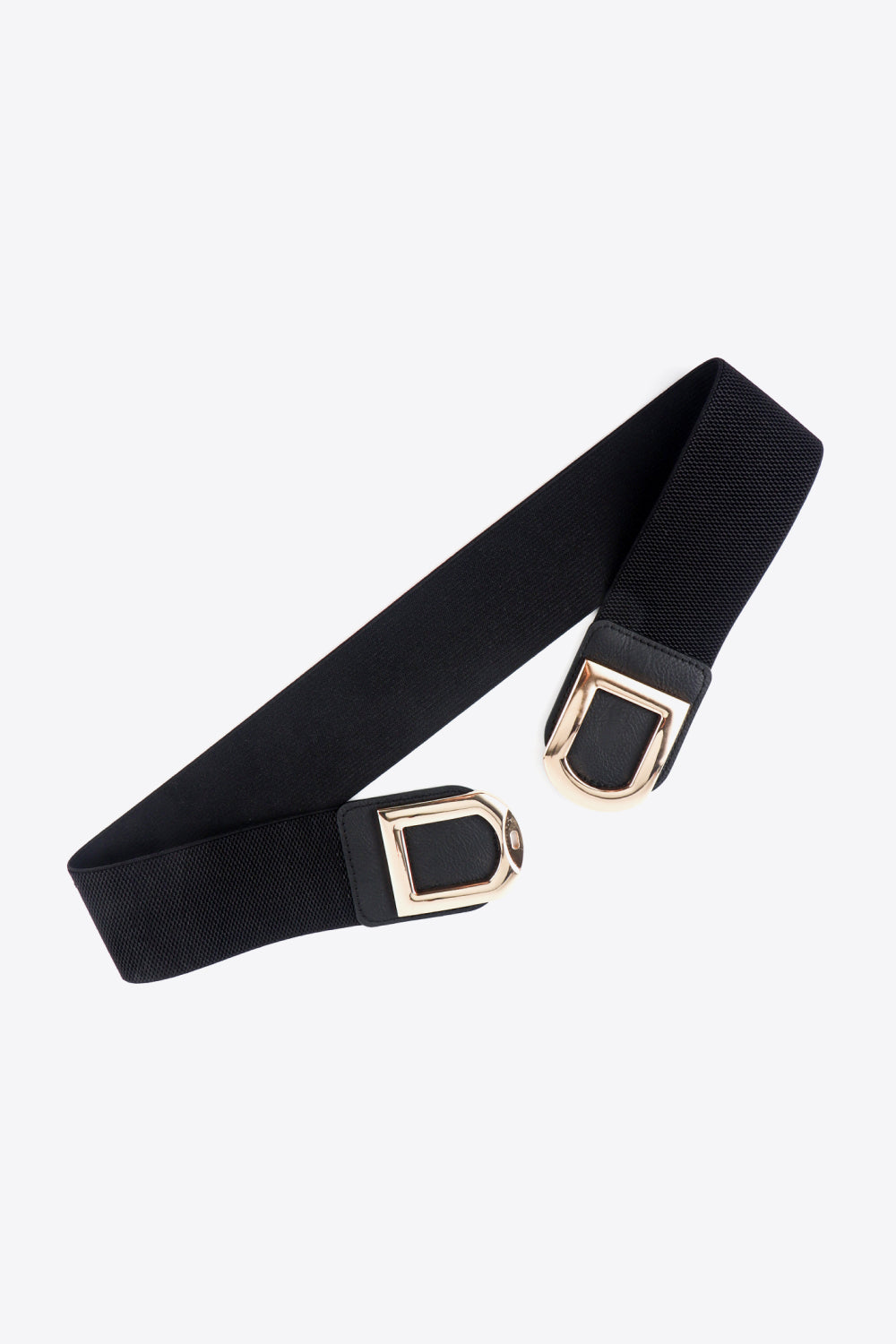 Double D Buckle Faux Leather Belt