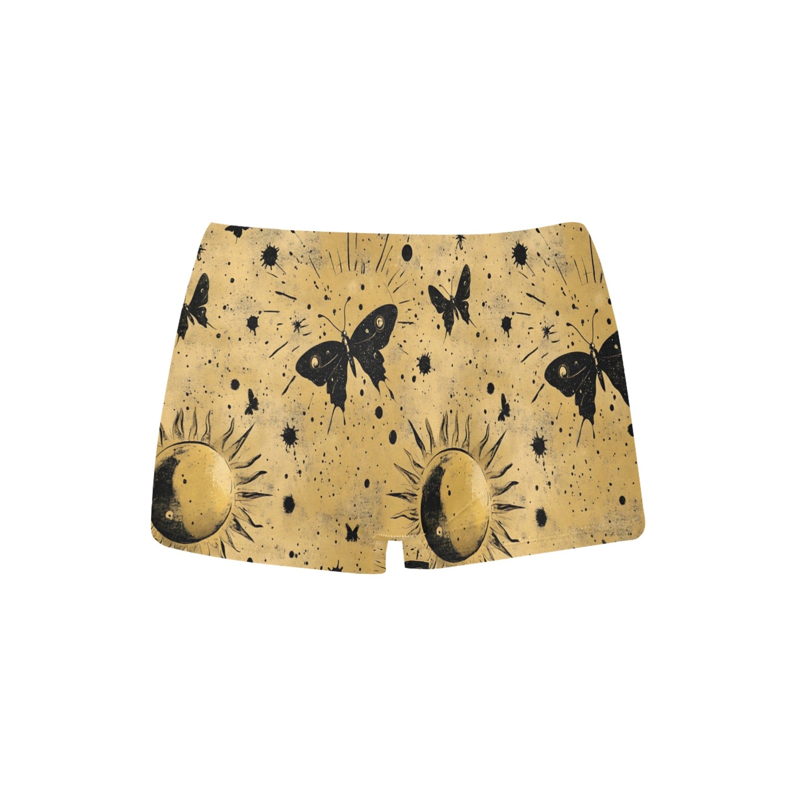 Golden Sun Butterflies TK Exclusive All Over Print Boyshort Panties