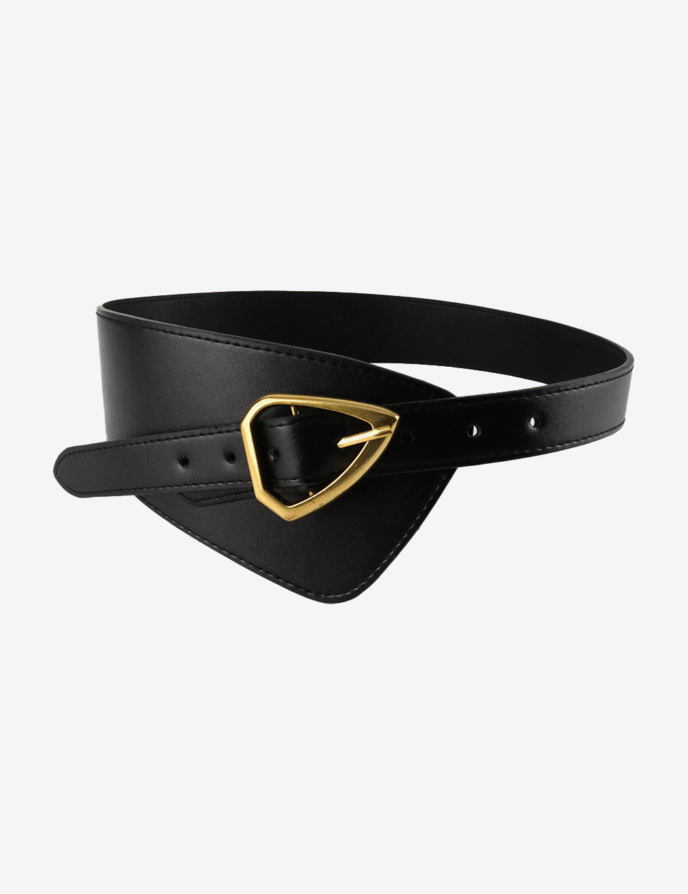 Asymmetrical Faux Leather Belt