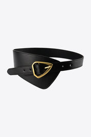 Asymmetrical Faux Leather Belt