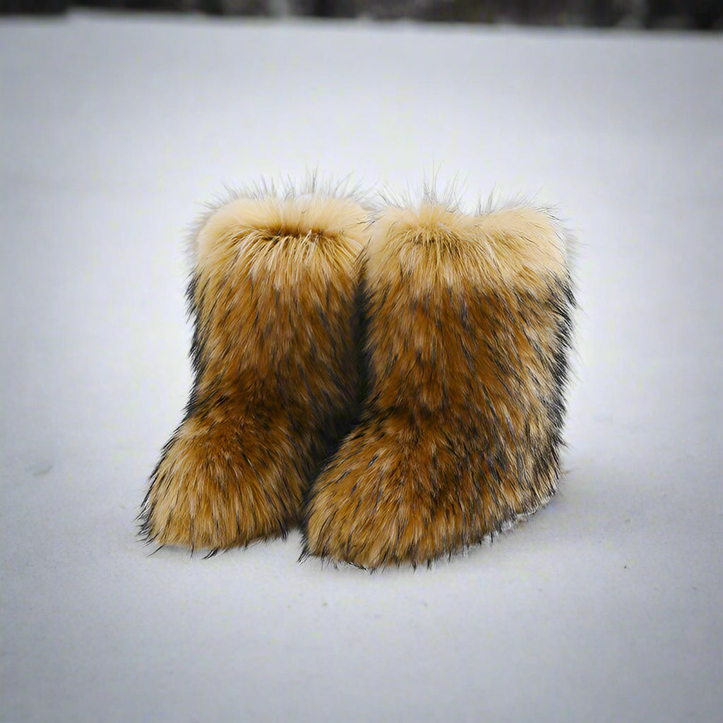 Snowbelle Fuzzy Platform Boots