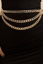 Who's That Girl Triple-Layered Chain Belt