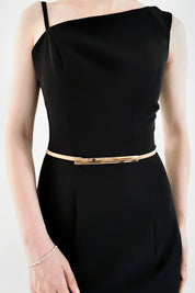 Slimline Stretch Metal Skinny Belt