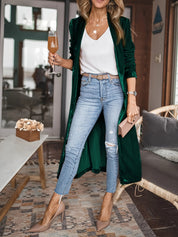 Amsterdam Velvet Longline Blazer