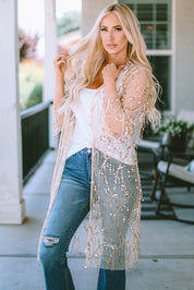 Dazzle Sequin Sheer Cardigan