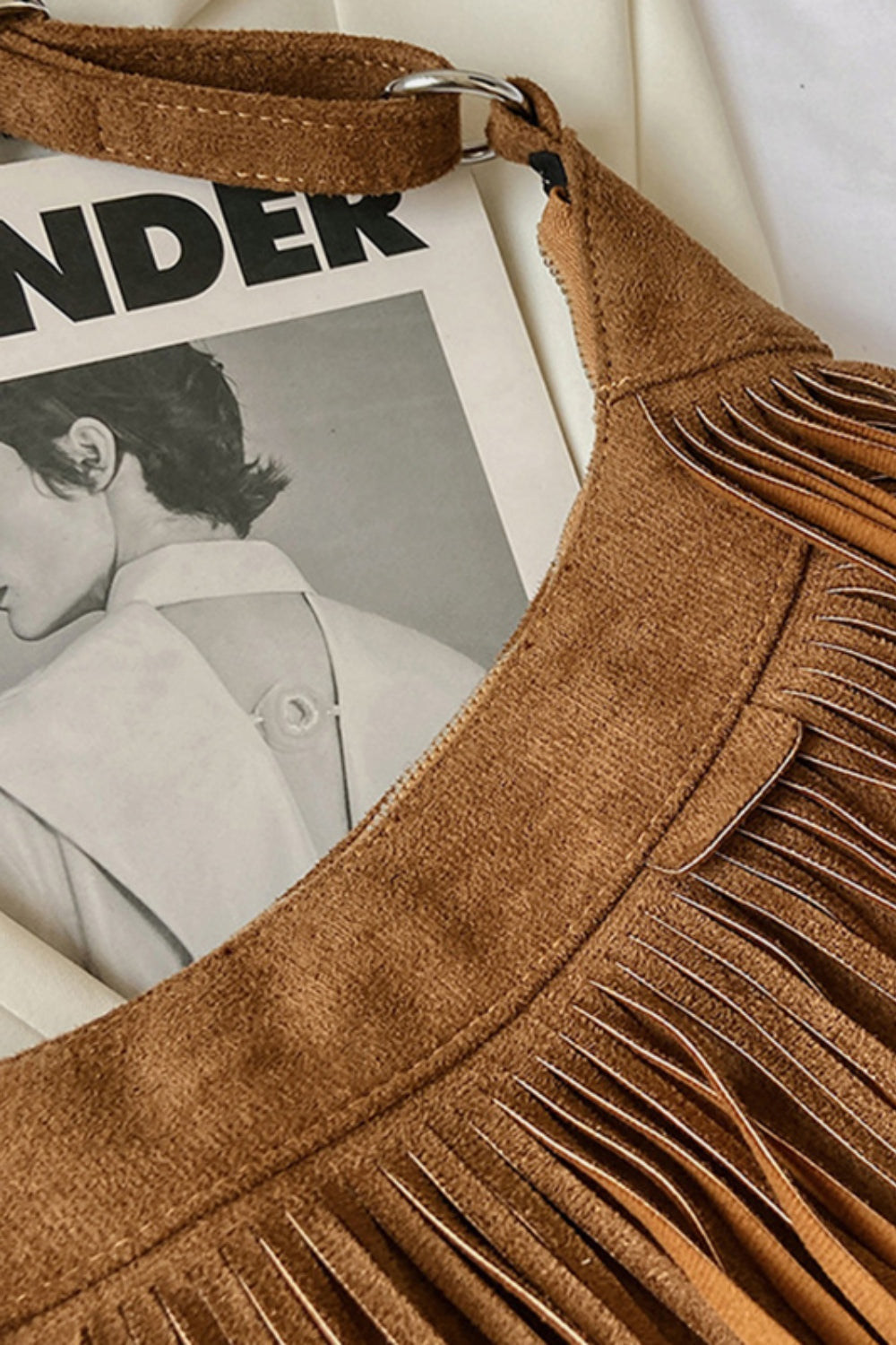 Sheryl Suede Shoulder Bag