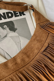Sheryl Suede Shoulder Bag
