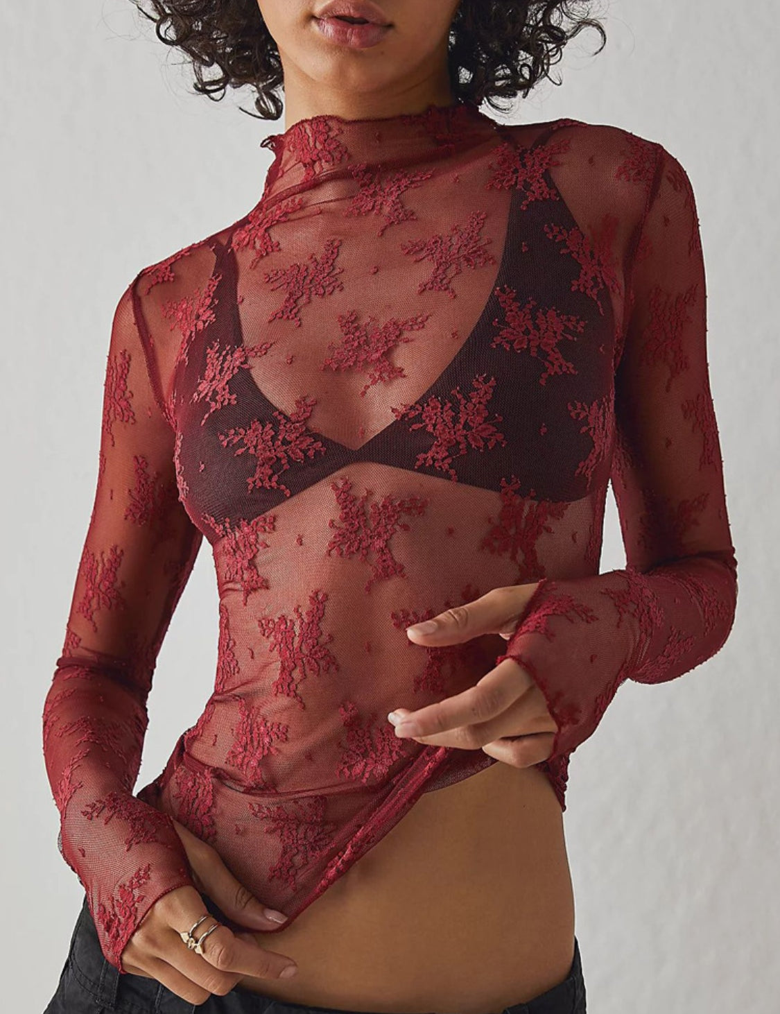 Tribecca Mock Neck Blouse