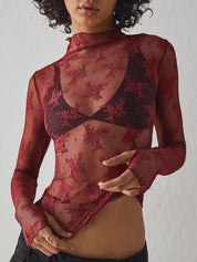 Tribecca Mock Neck Blouse