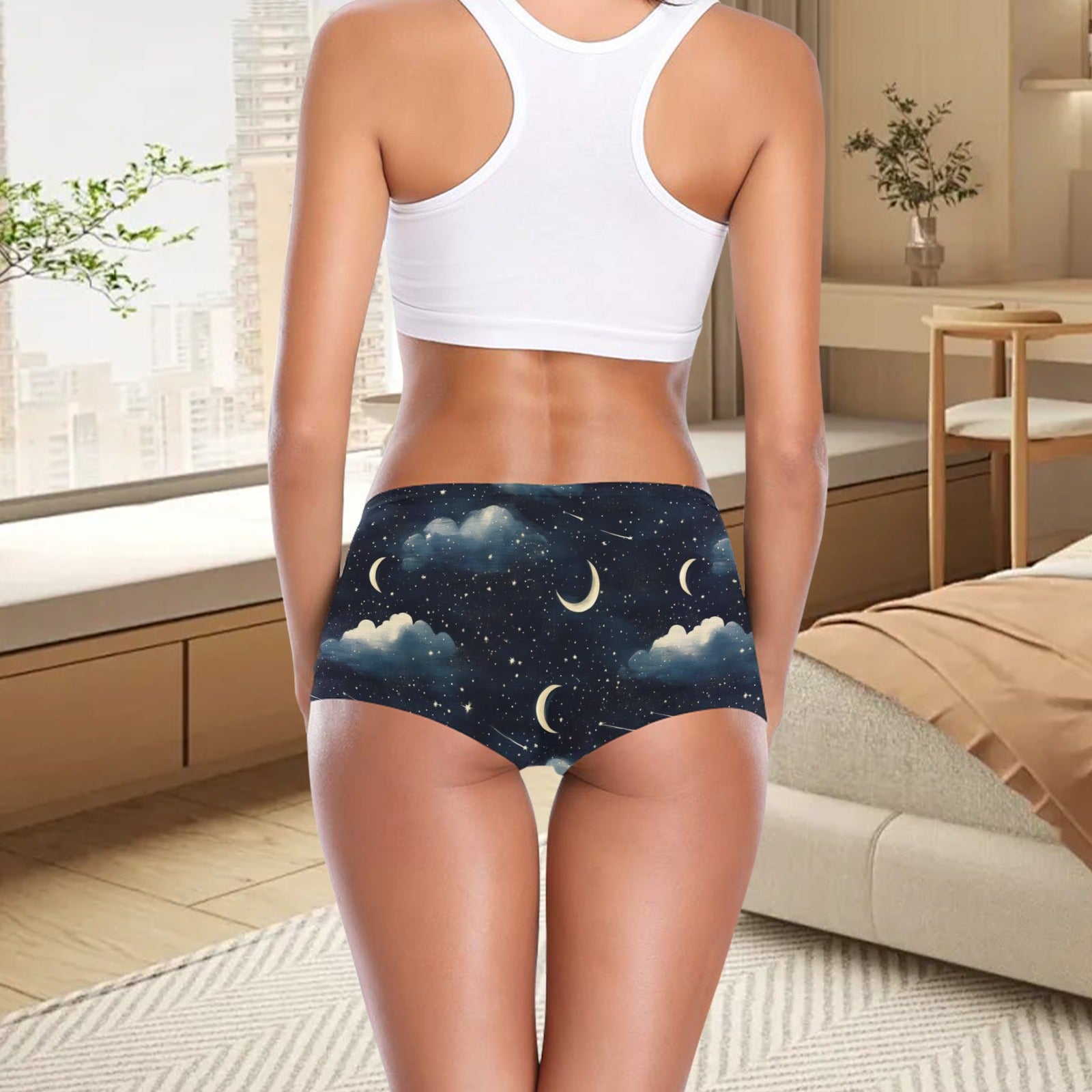 Midnight Moons TK Exclusive All Over Print Boyshort Panties