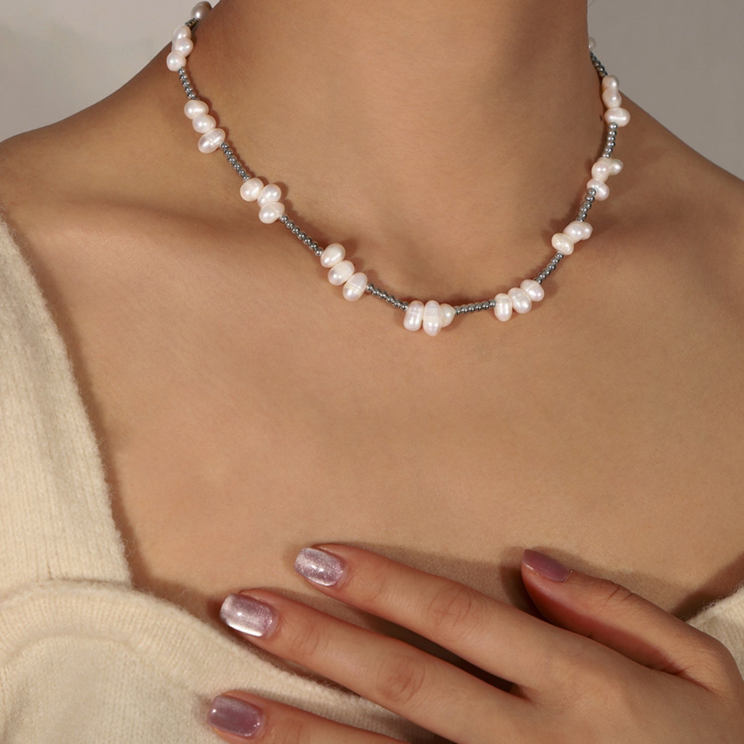 Power of 3 Freshwater Pearl Necklace